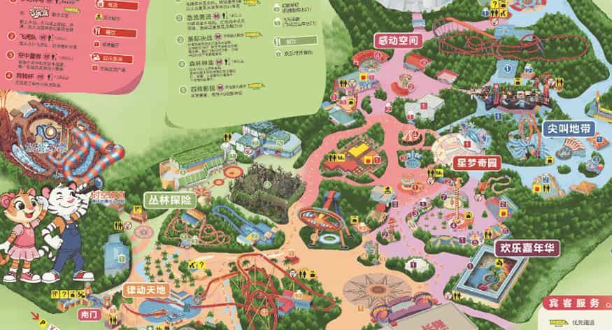 Guangzhou Chimelong Paradise Map Guangzhou Chimelong Paradise Map