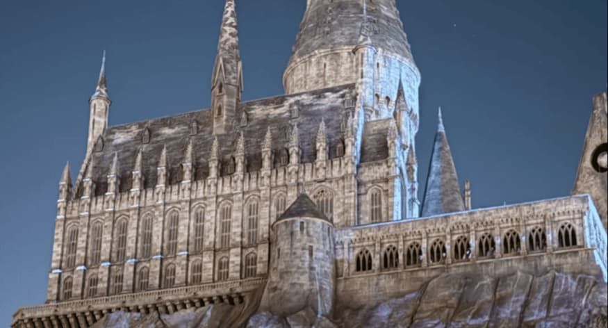 Harry Potter Castle Night Light Show